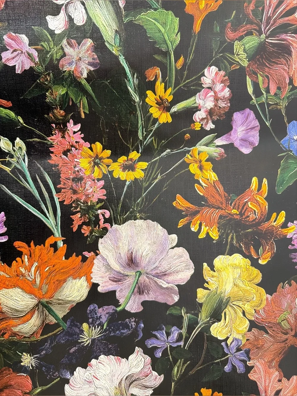 Anthropologie Lane Wallpaper UB8141 Floral Black Botanical 2 Rolls 99 Sq Ft